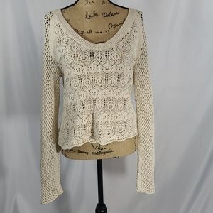 Is2 crochet scoop neck top